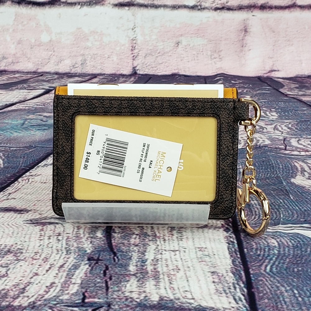 Michael Kors Kala SM Key Ring Card Case Wallet - Picture 3 of 6